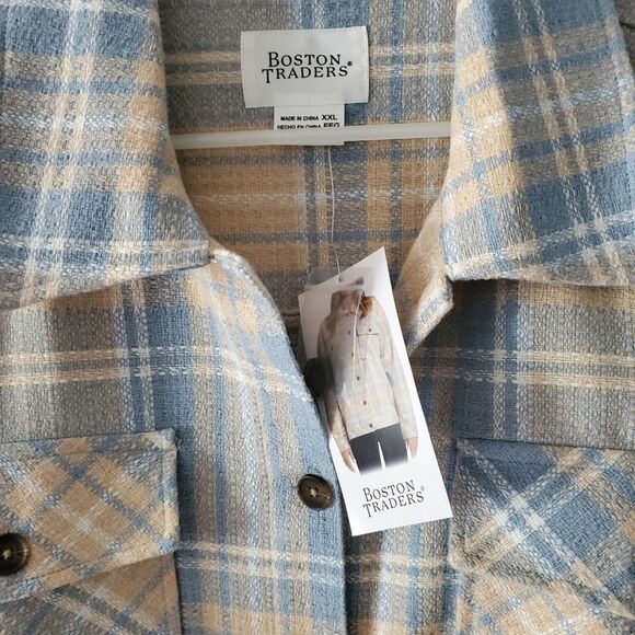 Boston Traders Women’s Blue Shirt Trucker Jacket Size XXL - Picture 4 of 5